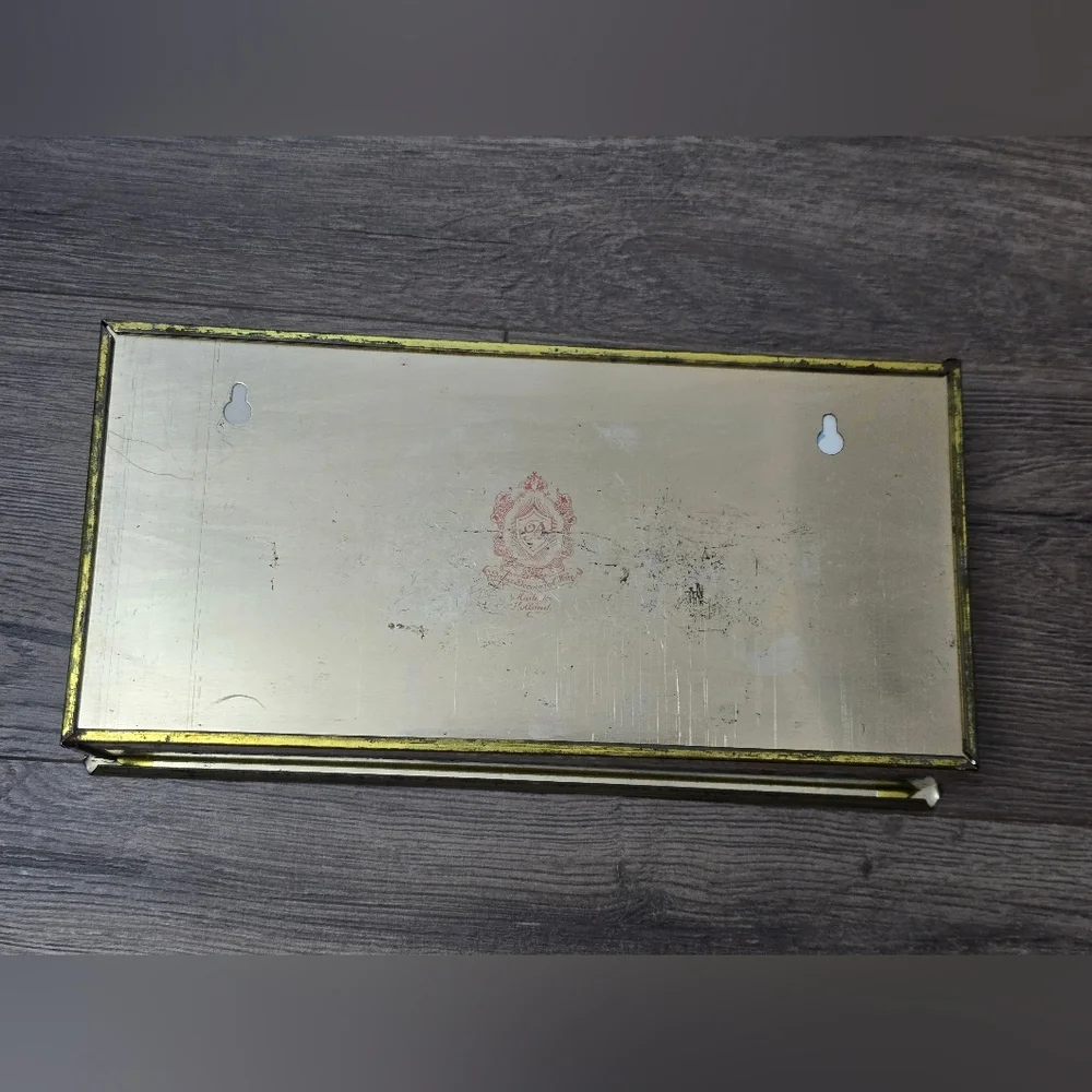 Vintage Metal Floral Kleenex Box Made In Holland Art Decor Boho Victorian - Picture 5 of 6